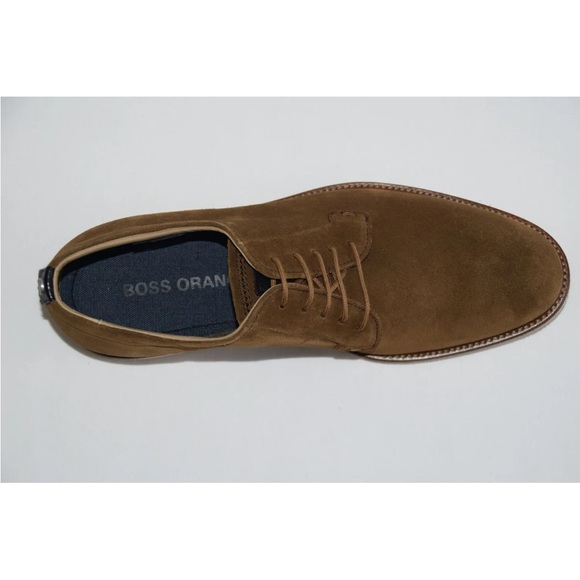 HUGO BOSS Mens Shoes, Mod. Tuned_Derb_sd1, Size 43 / US 10, Medium Brown - Picture 1 of 7